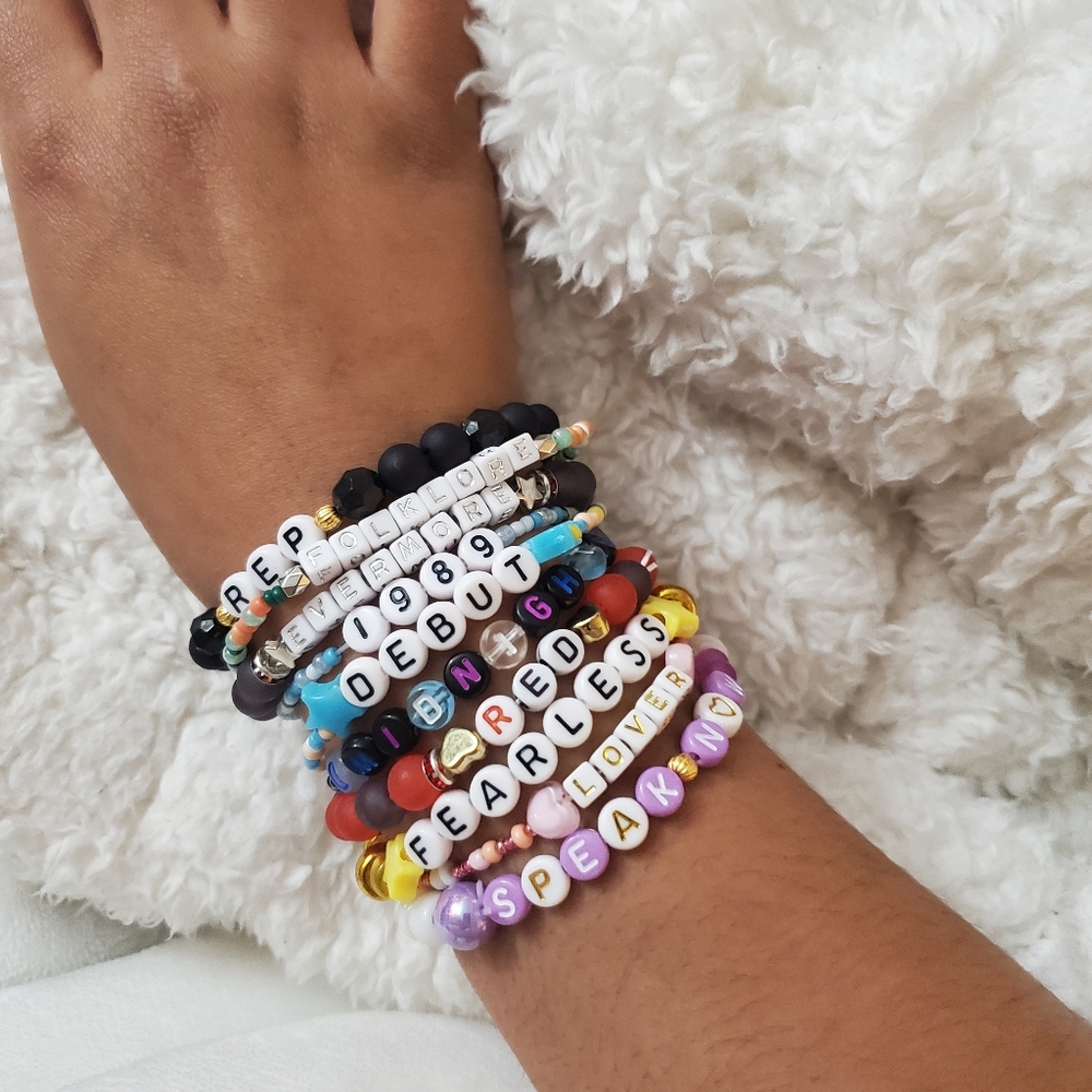 Set of 10 Taylor Swift Album Concert Bracelets